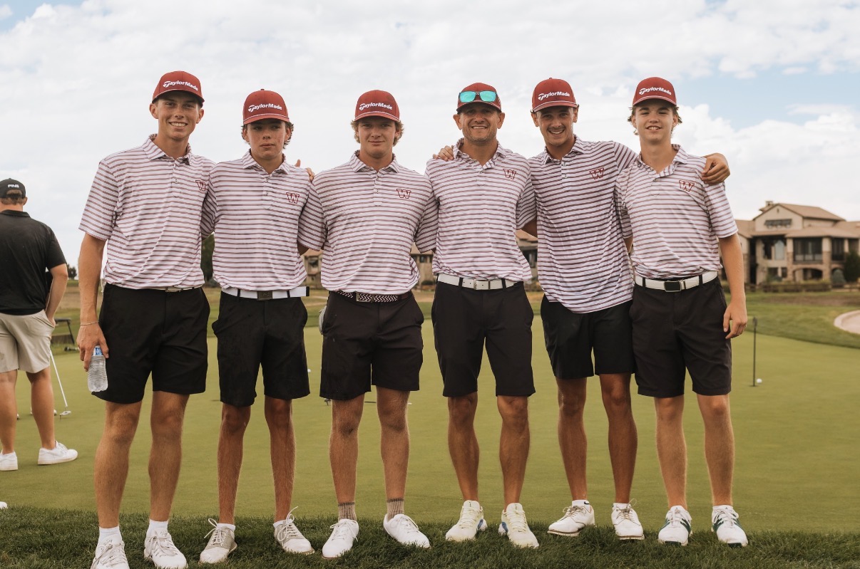 Adam Kasick with the Windsor High School golf team